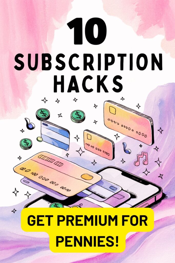 financial life hacks saving in subscriptions