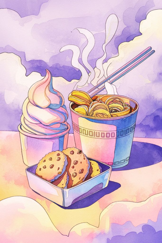 long flight hack for delicious snacks