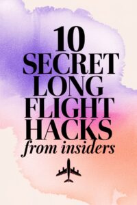 long flight travel life hacks