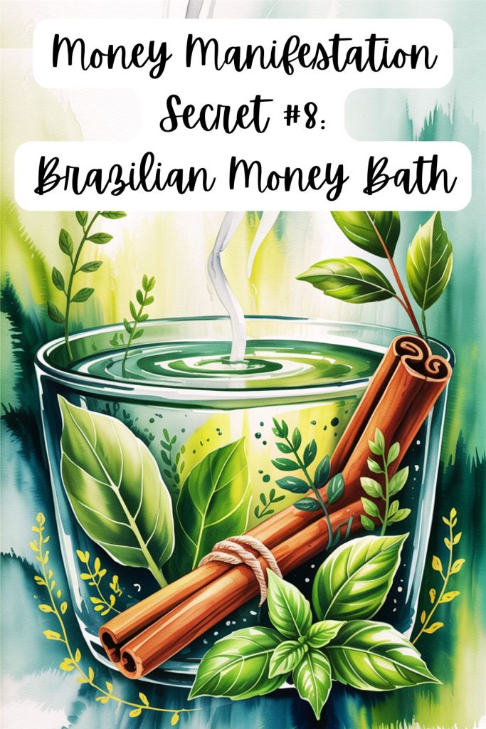 money magic idea involving a money bath