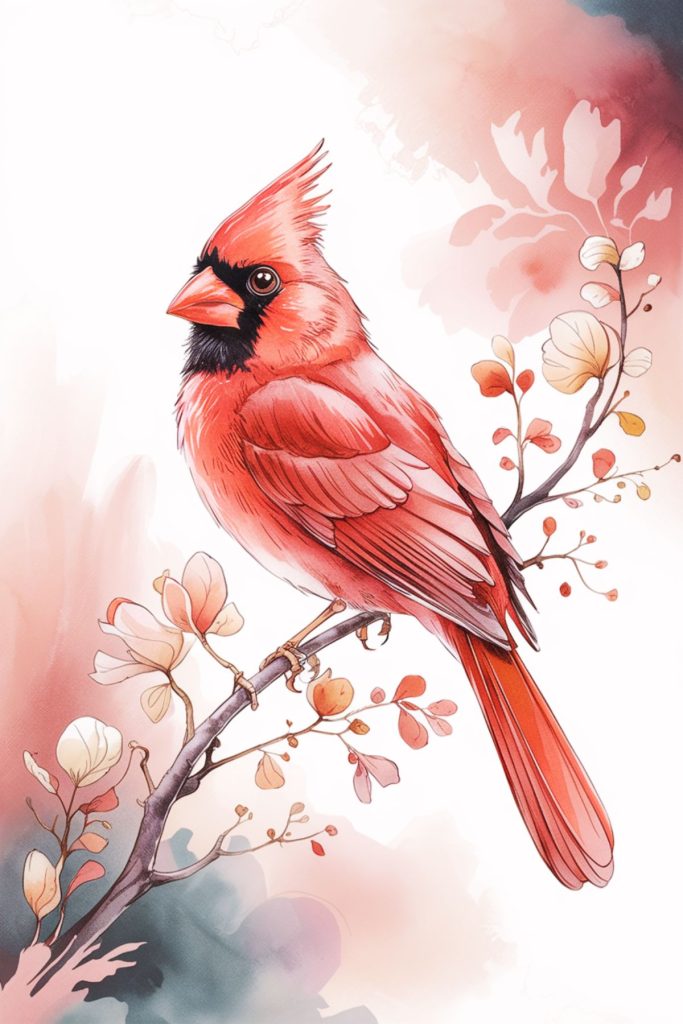 red cardinal spiritual sign