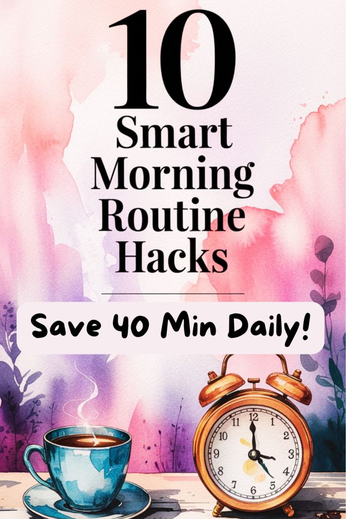 useful life hacks for the morning routine