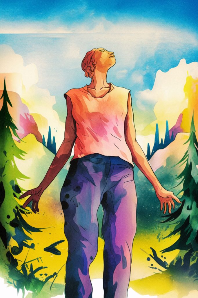 confident body language