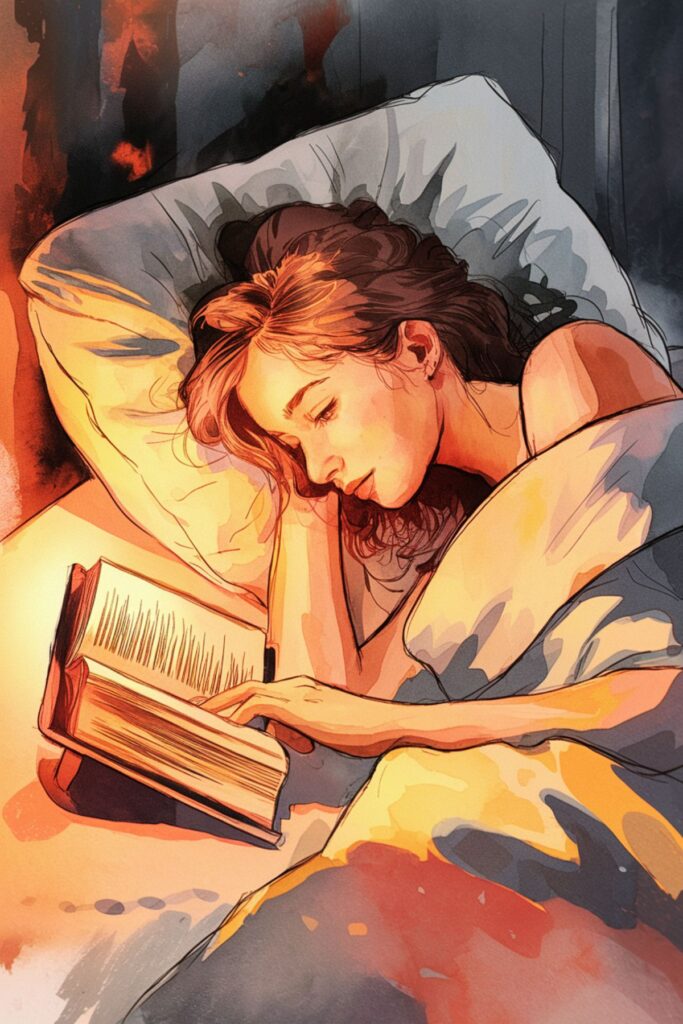 fall asleep faster reading