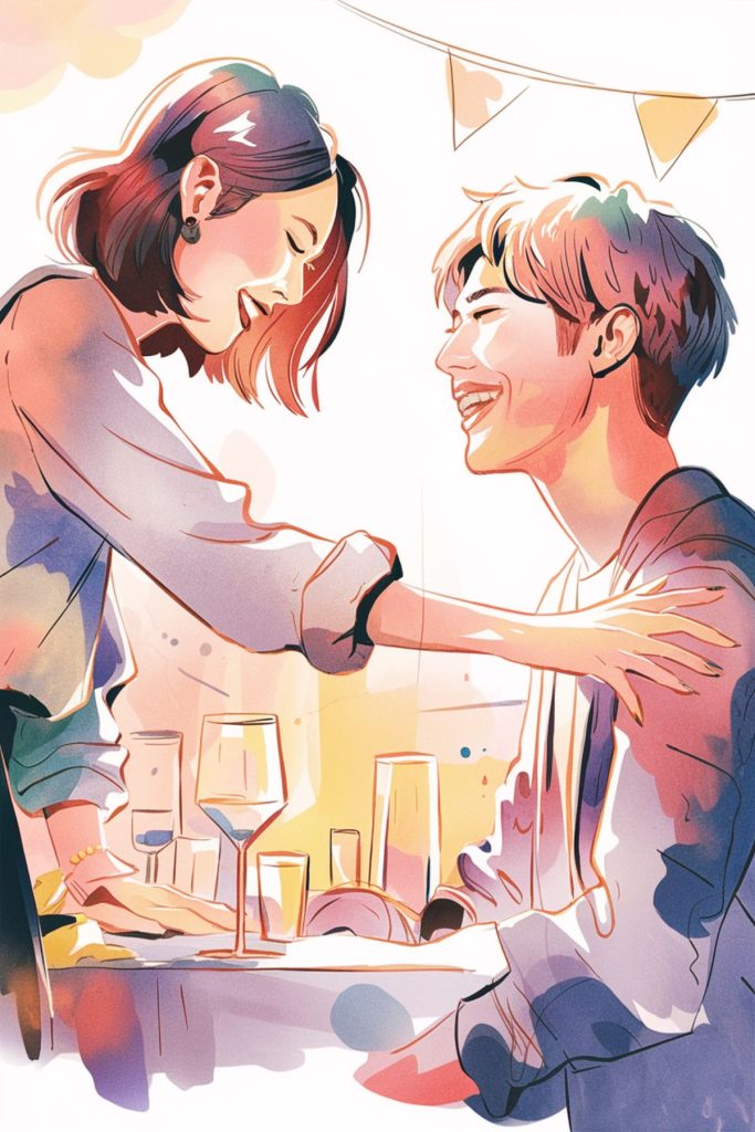 flirting body language