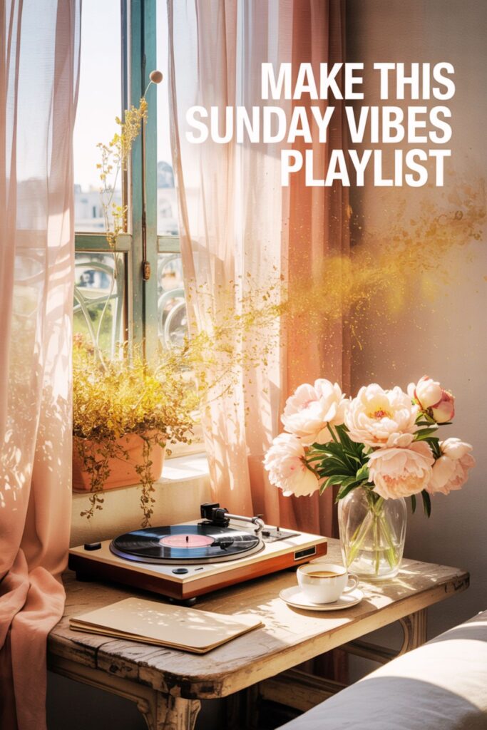 relaxing vibes and music for Sunday routine