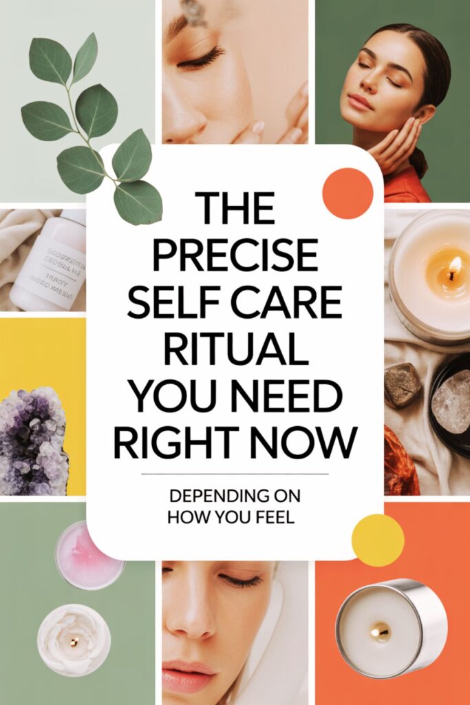 self care rituals menu