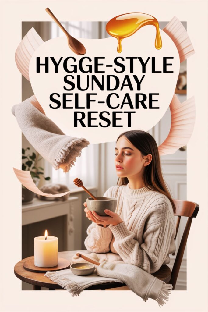 Hygge style Sunday reset for self care