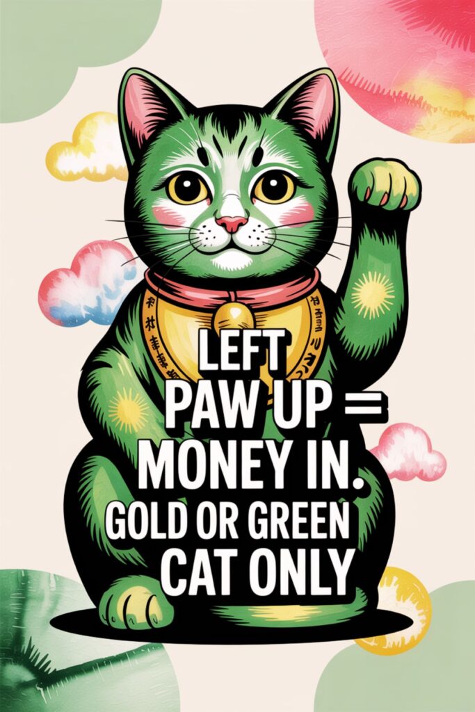 Japanese cat as a money amulet