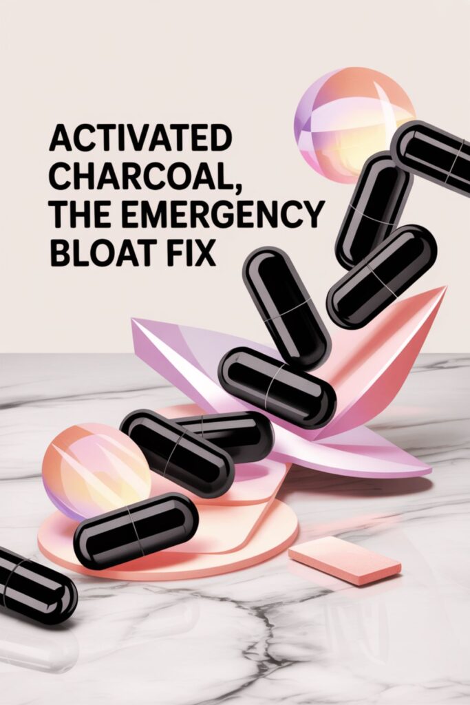 activated charcoal to reduce bloated stomach