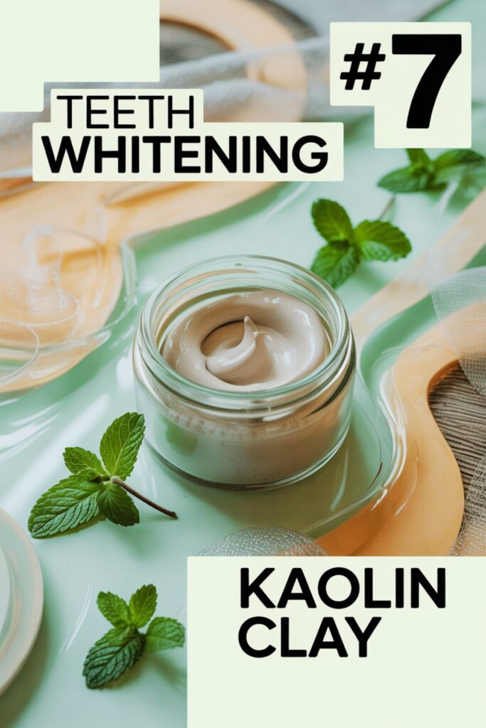 at home teeth whitening with kaolin clay