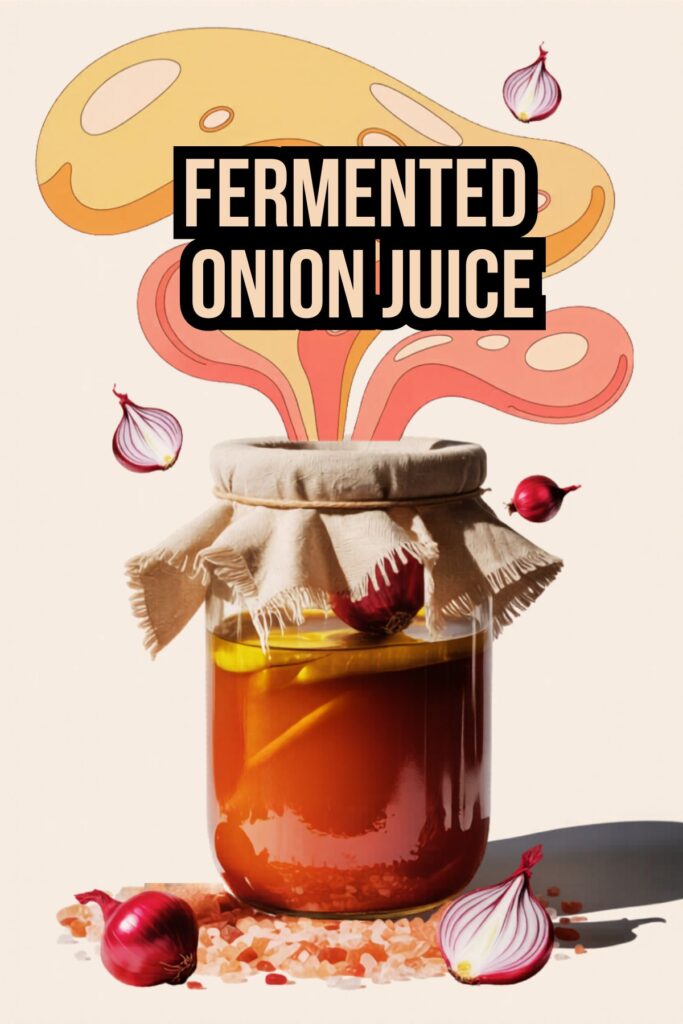 fermented onion juince for faster hair growth