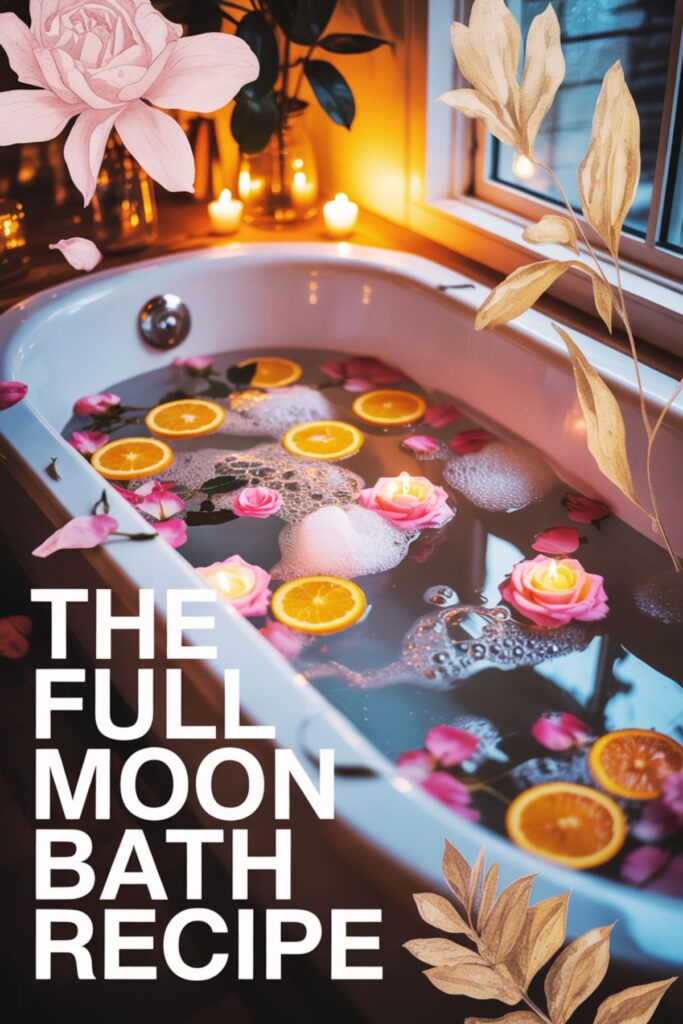 full moon bath for self care