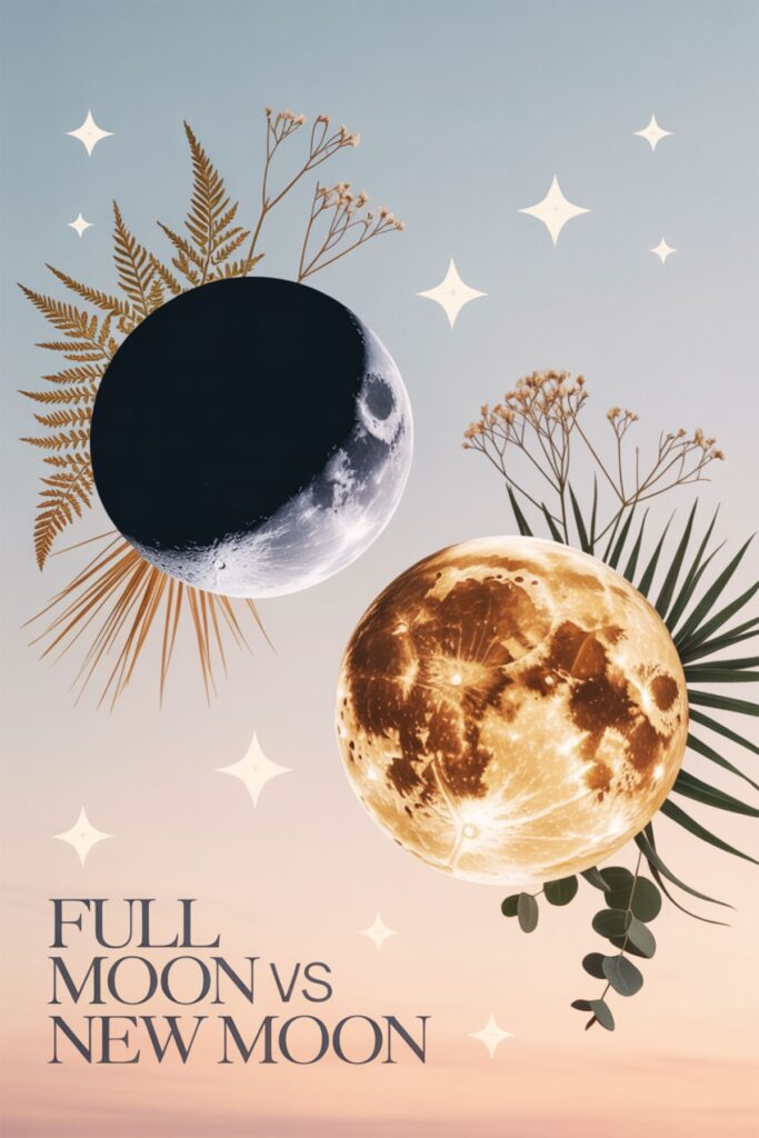 full moon vs new moon