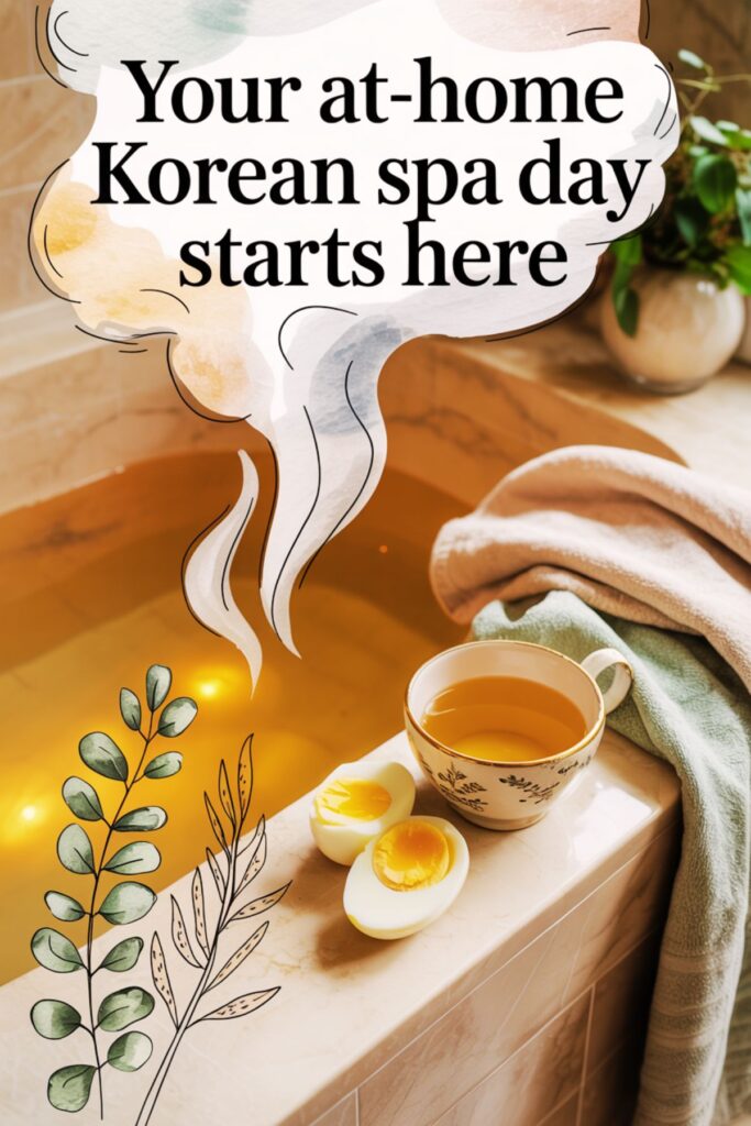 girl self care the Korean way with a diy spa