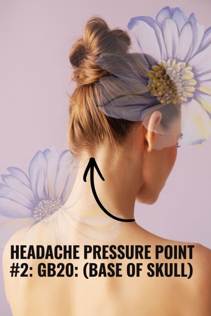 headache pressure point in head