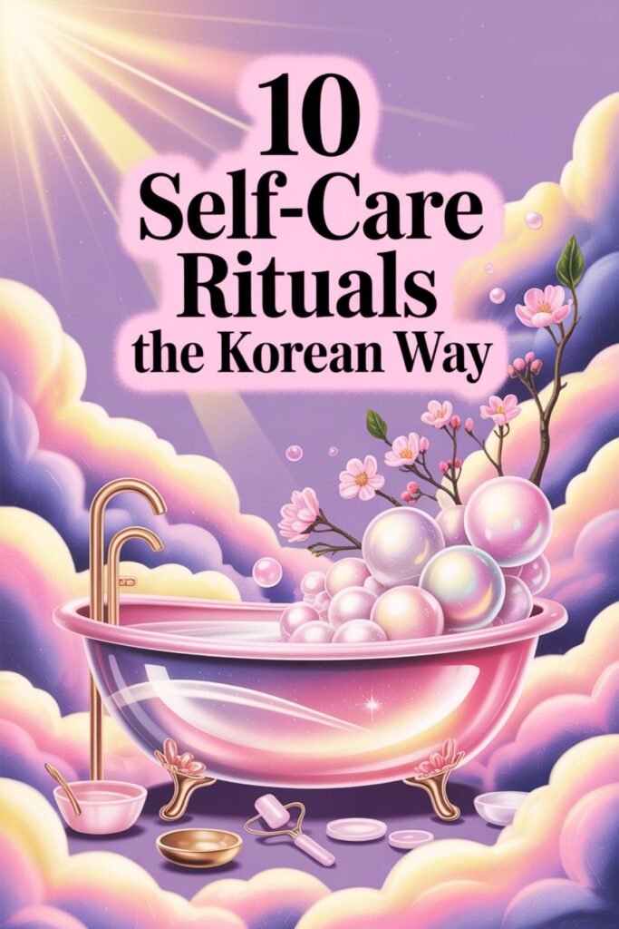 korean skincare self care and glow up