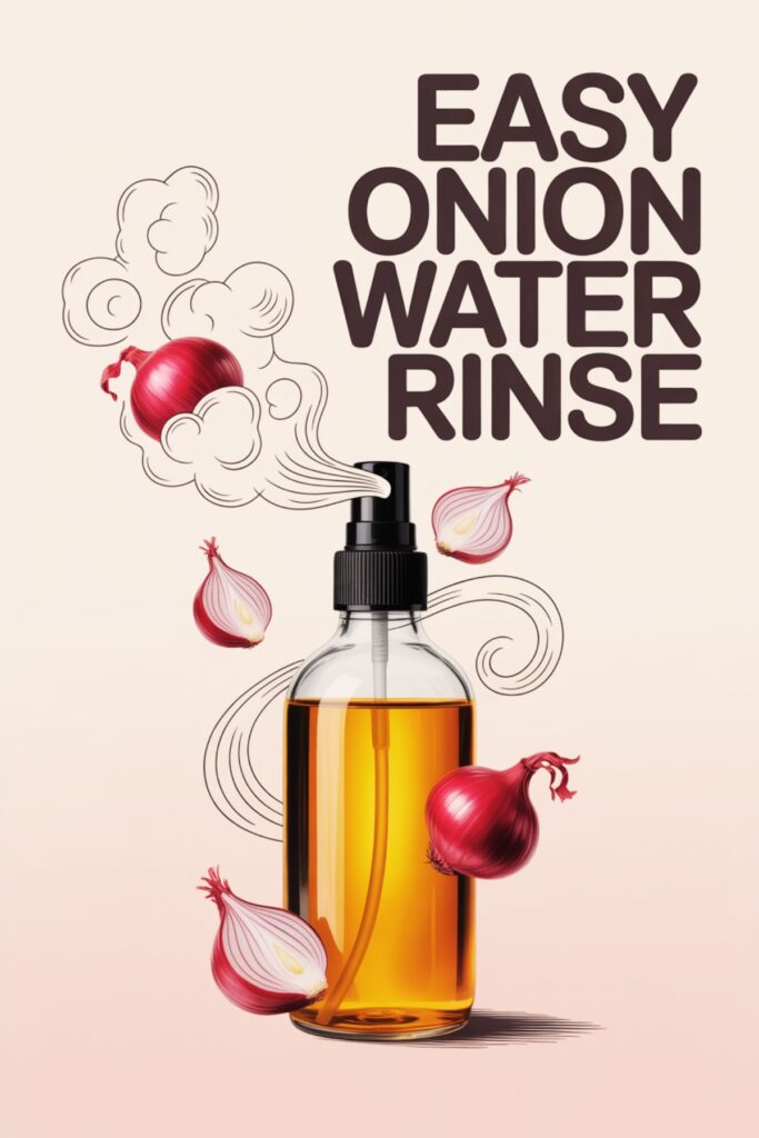 onion water rinse