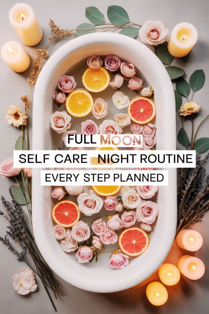 self care plan for the next full moon