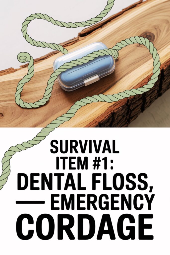 survival items dental floss hack