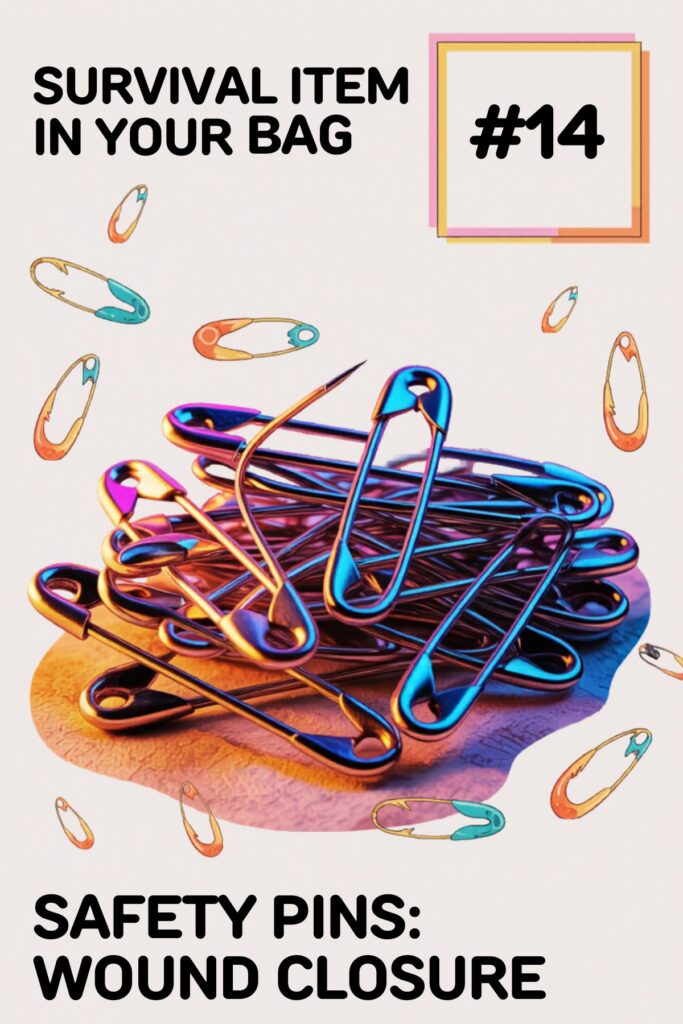 survival items safety pins