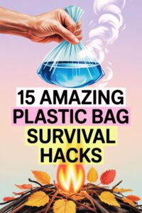 survival life hacks with a plastic bag