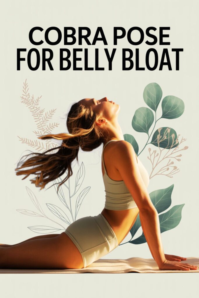 yoga cobra pose for belly bloat
