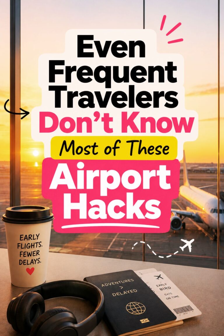 Travel hacks at the airport