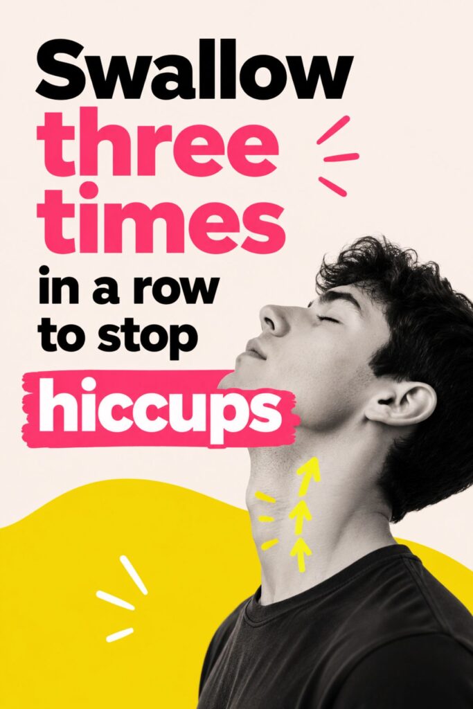 amazing life hack to stop hiccups