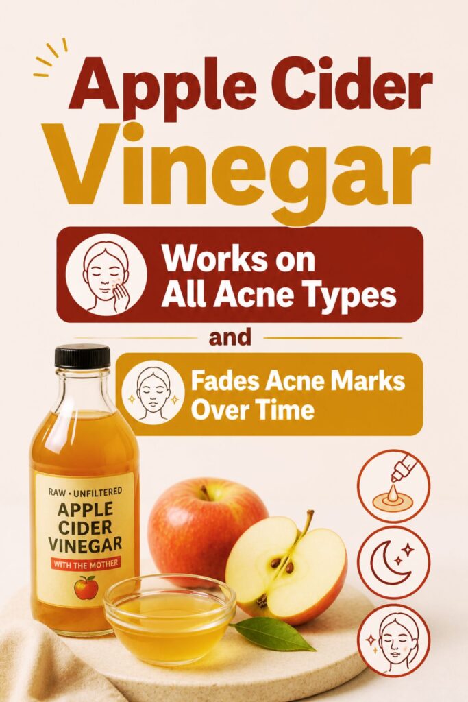 apple cider vinegar home remedies for acne