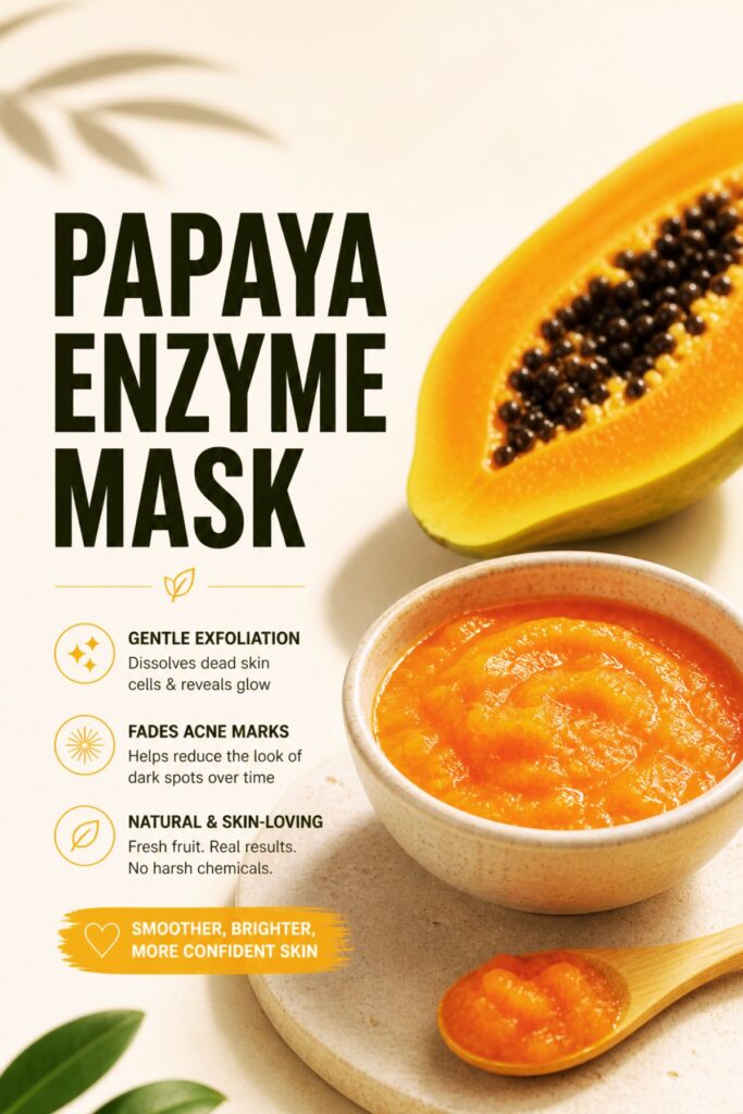 clear acne marks with papaya