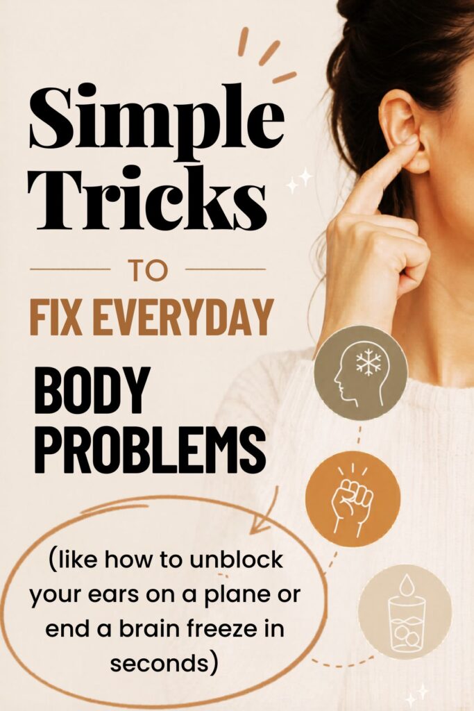 everyday hacks for body problems