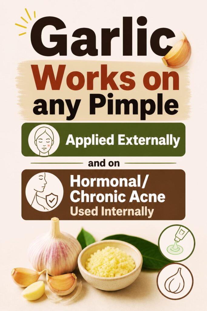 garlic home remedies for acne