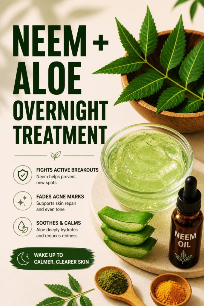 how to get rid of acne marks with neem