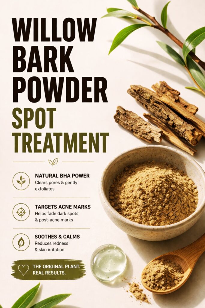 how to get rid of acne marks with willow bark