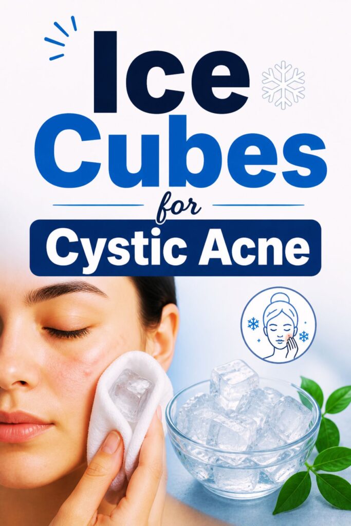 how to get rid of acne with ice cubes