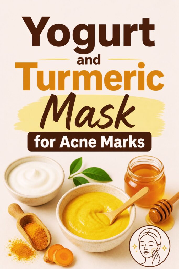 how to get rid of acne with yogurt and turmeric