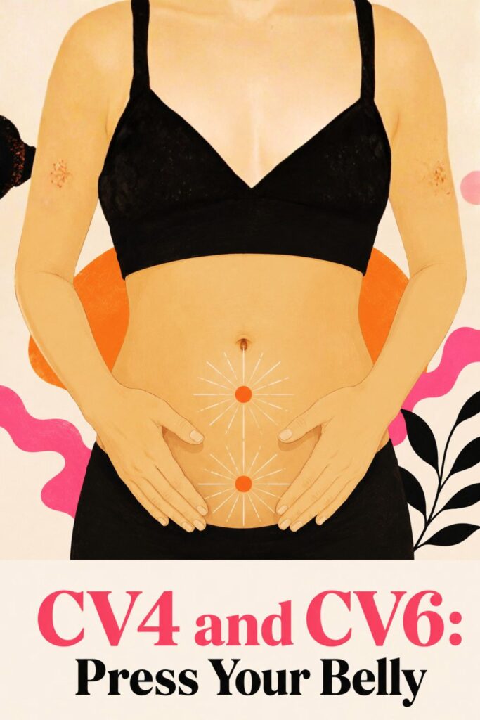 how to relief period cramps pressing points on the abdomen