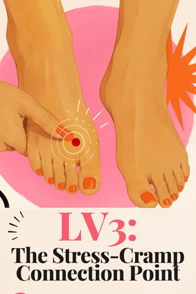 period pain pressure point for stress and cramps