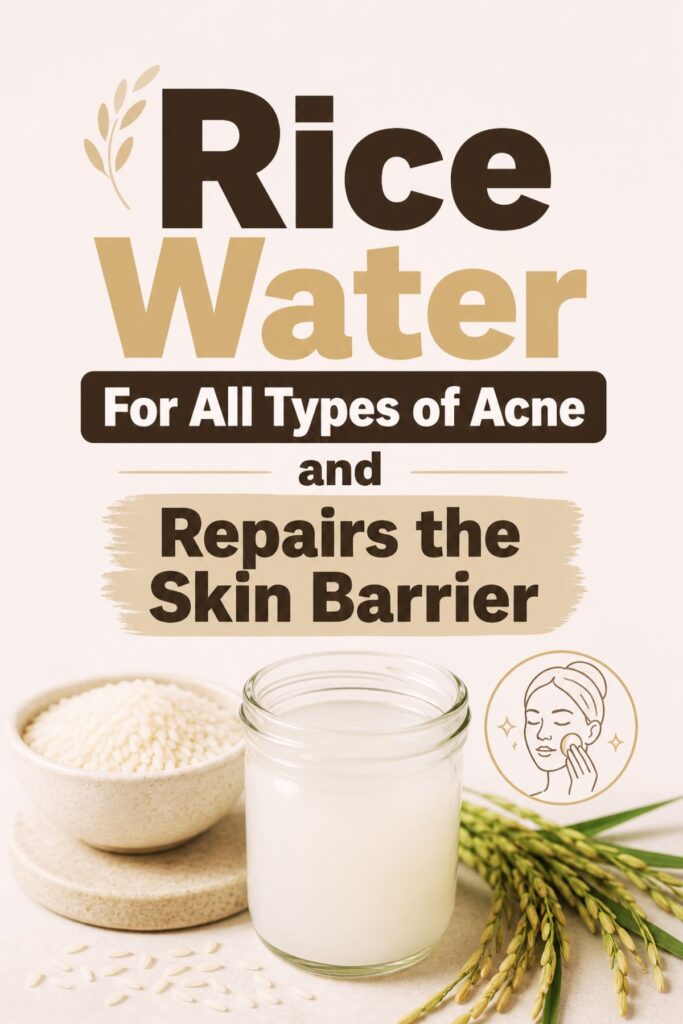 rice water home remedies for acne